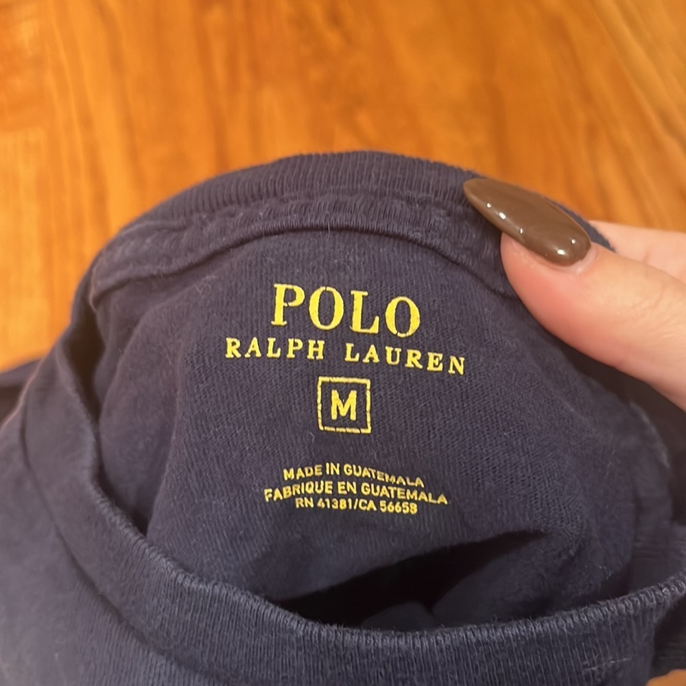 Polo Ralph Lauren Boy’s Navy Short Sleeve Tee Size M - Picture 3 of 4